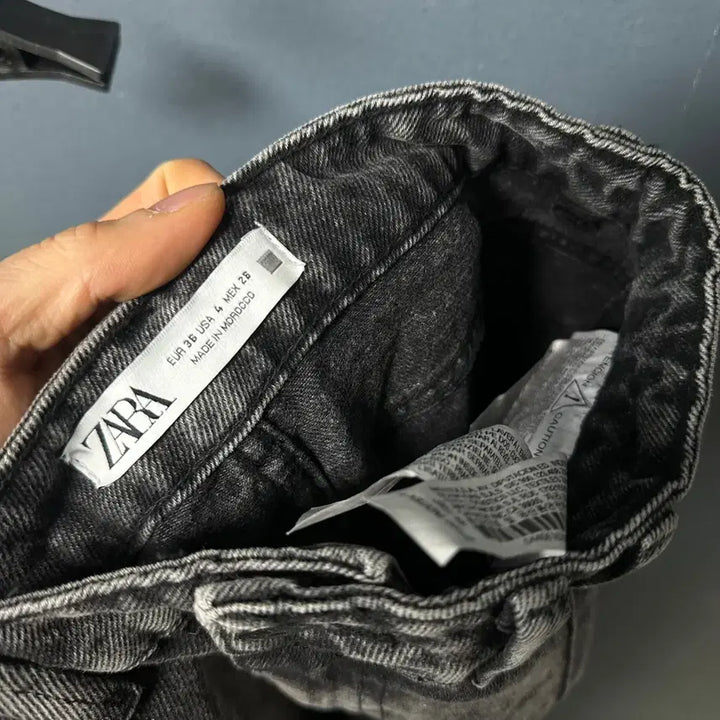 [SOLD OUT] 26 자라 여성 원턱 그레이진 데님 팬츠