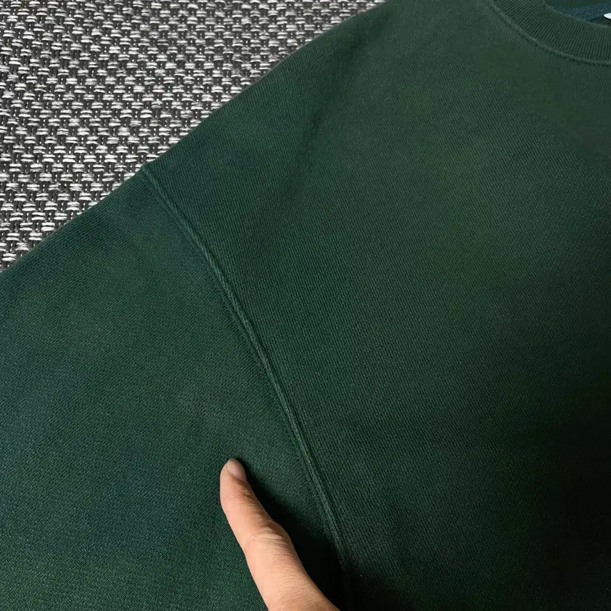 [BUNJANG] EGU Green Hamburger Printed Sweatshirt / EGU 그린 햄버거 프린팅 맨투맨 M