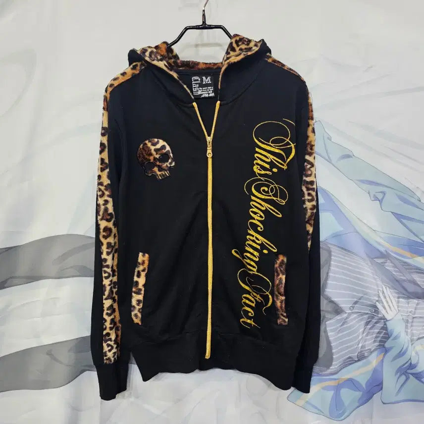 [BUNJANG] Clash Ahead Leopard Skull Hoodie Zip-up / Clash Ahead 레오파드 스컬 후드집업