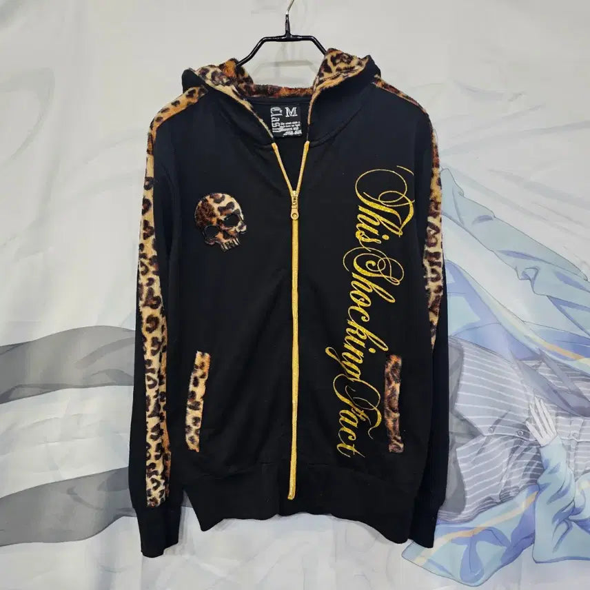 [BUNJANG] Clash Ahead Leopard Skull Hoodie Zip-up / Clash Ahead 레오파드 스컬 후드집업