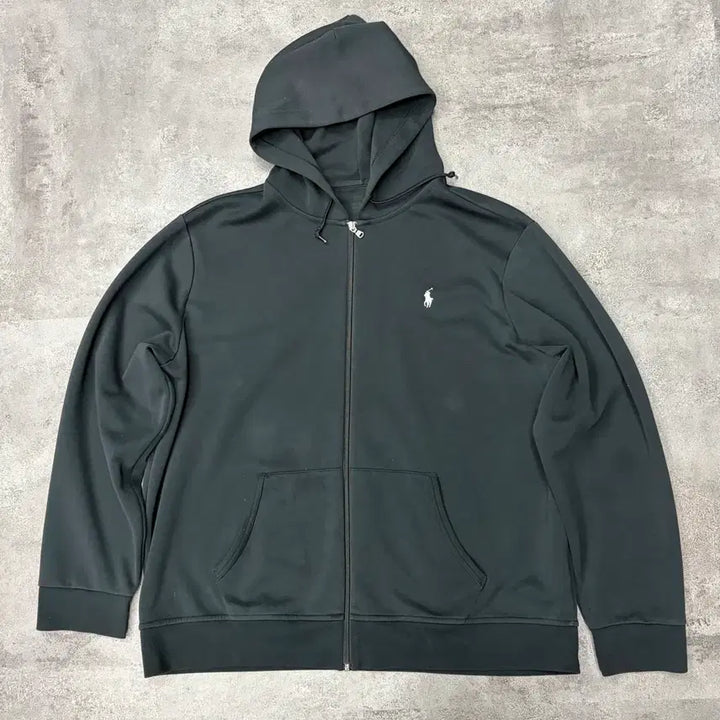 [BUNJANG] Polo Ralph Lauren Black Hooded Zip-Up / 폴로 랄프로렌 블랙 후드 집업