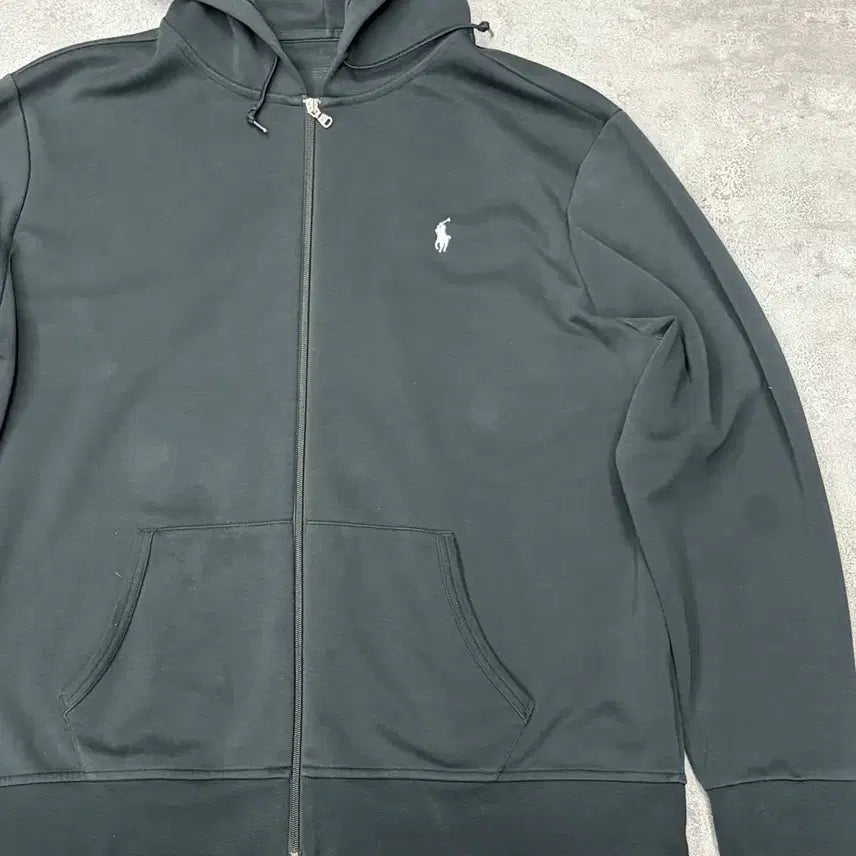 [BUNJANG] Polo Ralph Lauren Black Hooded Zip-Up / 폴로 랄프로렌 블랙 후드 집업