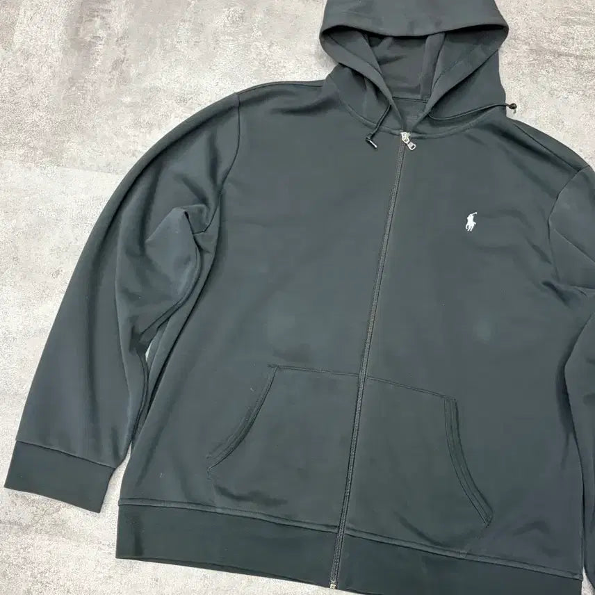 [BUNJANG] Polo Ralph Lauren Black Hooded Zip-Up / 폴로 랄프로렌 블랙 후드 집업