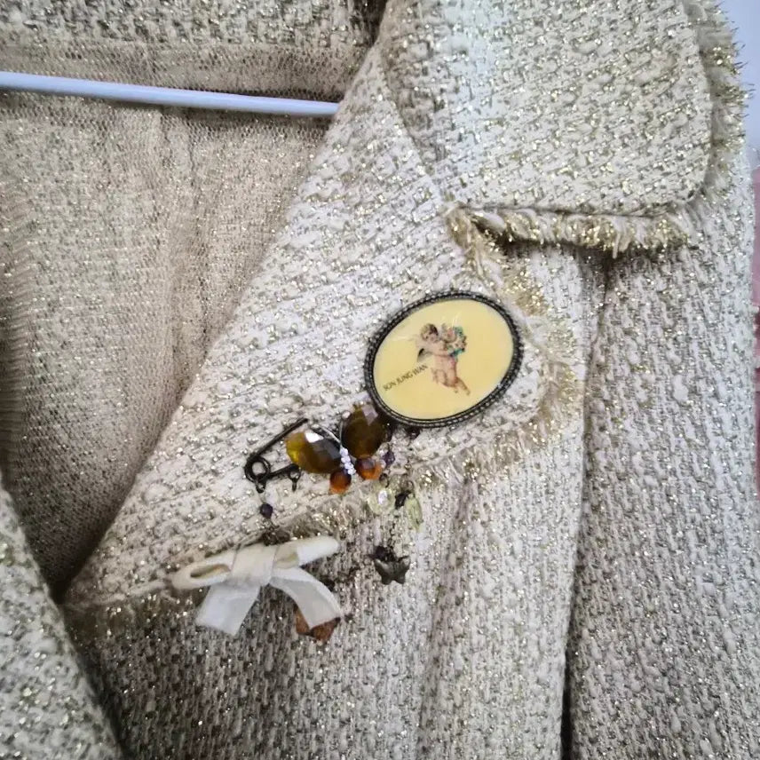 [BUNJANG] Son Jung Wan Flare Tweed Jacket / 손정완 플레어 트위드자켓