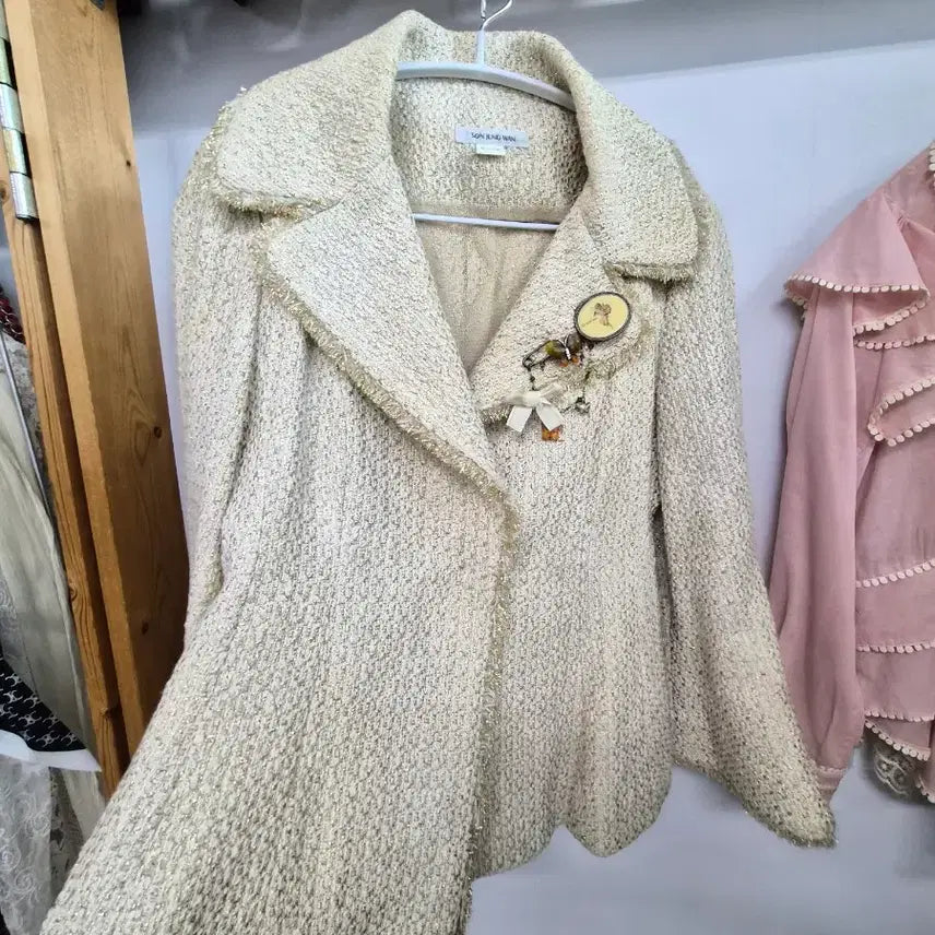 [BUNJANG] Son Jung Wan Flare Tweed Jacket / 손정완 플레어 트위드자켓