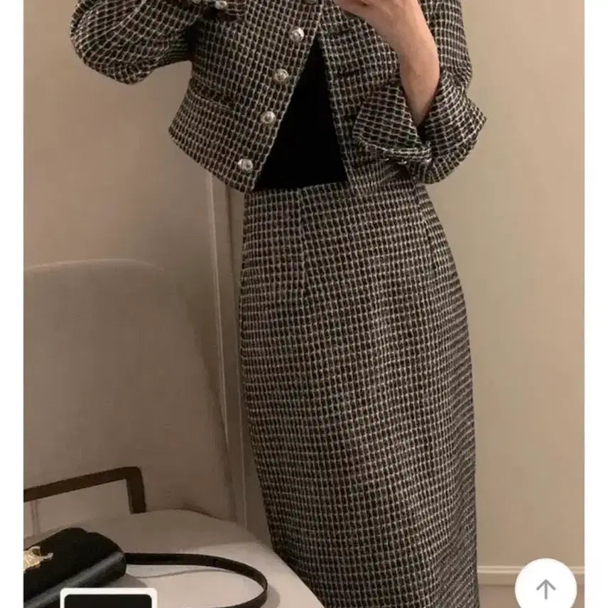 [BUNJANG] Sonnyeo Recipe Tweed Two-Piece Set / 소녀레시피 트위드 투피스 세트