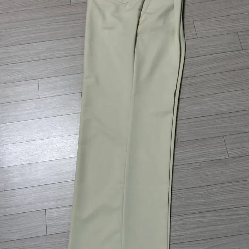 [BUNJANG] WLOG Summer Pleated Slacks Cream (Short L) / 원로그 썸머 핀턱슬랙스 크림 새상품 (short L)