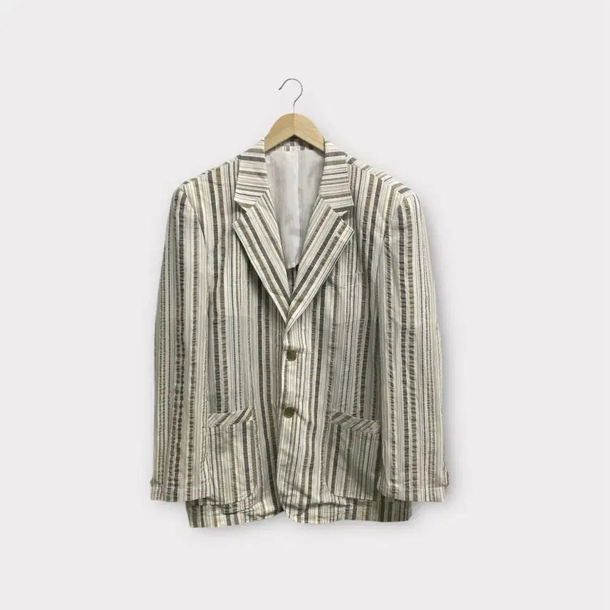 [BUNJANG] Beverly Hills Polo Club Striped Blazer Jacket XL / 비버리힐스 폴로 스트라이프 패턴 블레이저 자켓 XL