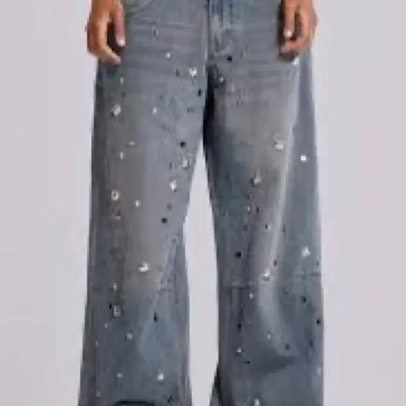 [BUNJANG] Jaded London Studded Grey Wash Colossus Jeans / 새상품 제이디드런던 studded grey wash 콜로서스진