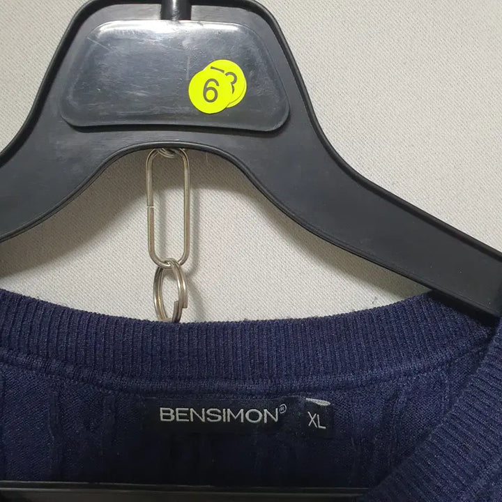 [BUNJANG] Ben Simon Cable Knit T-Shirt / O6 벤시몽 여성 반팔 케이블 니트티셔츠 XL 23년식