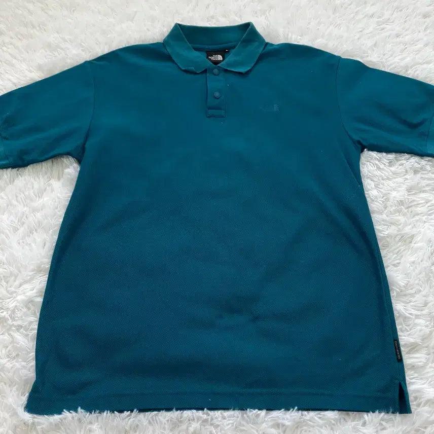 [BUNJANG] Vintage The North Face Teal Polo Shirt / 빈티지 노스페이스 청록 카라 반팔 965 y2k 스트릿 갸루 펑키 일본빈