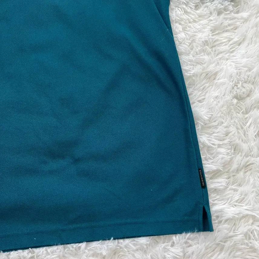 [BUNJANG] Vintage The North Face Teal Polo Shirt / 빈티지 노스페이스 청록 카라 반팔 965 y2k 스트릿 갸루 펑키 일본빈
