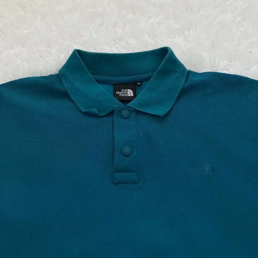 [BUNJANG] Vintage The North Face Teal Polo Shirt / 빈티지 노스페이스 청록 카라 반팔 965 y2k 스트릿 갸루 펑키 일본빈