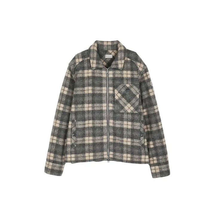 [BUNJANG] Moncler Tartan Long-Sleeve Shirt / 몽클레르 롱슬리브 타탄 셔츠