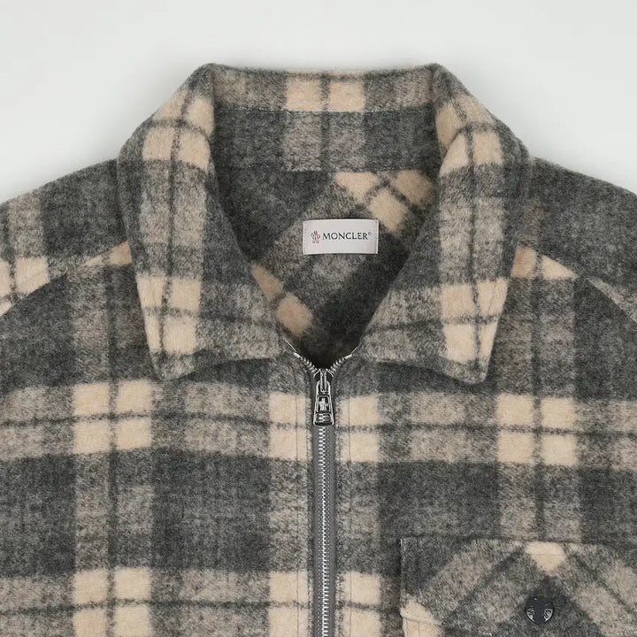 [BUNJANG] Moncler Tartan Long-Sleeve Shirt / 몽클레르 롱슬리브 타탄 셔츠