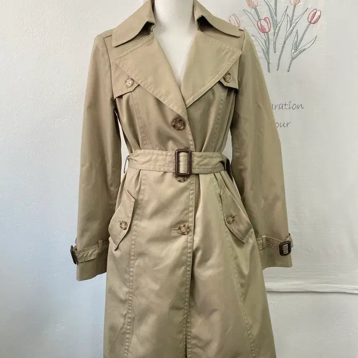 [BUNJANG] SI Beige Trench Coat for Women / 씨 SI 베이지색 트렌치코트 여성용