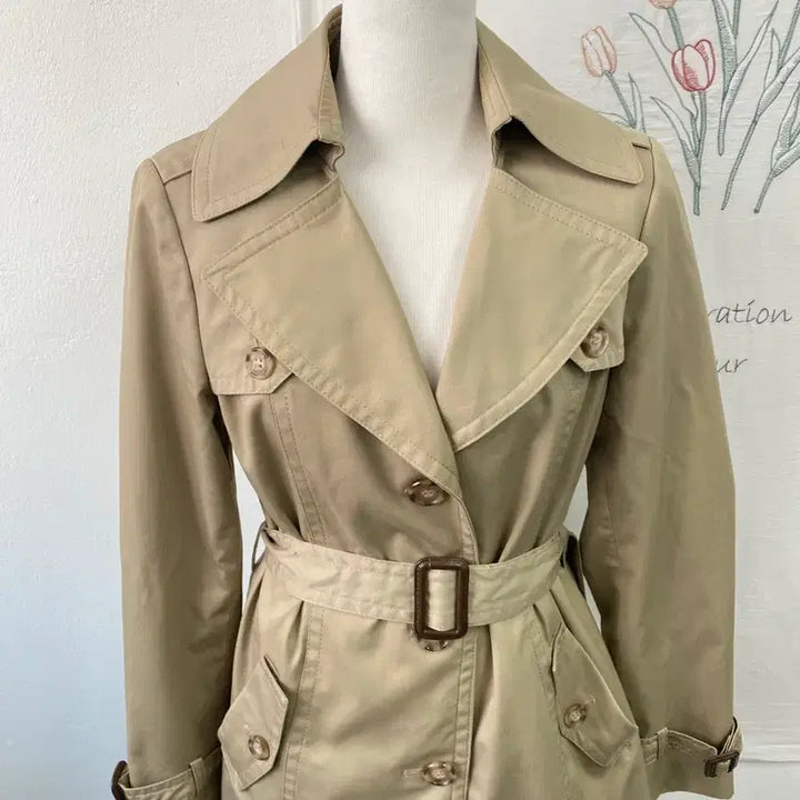 [BUNJANG] SI Beige Trench Coat for Women / 씨 SI 베이지색 트렌치코트 여성용