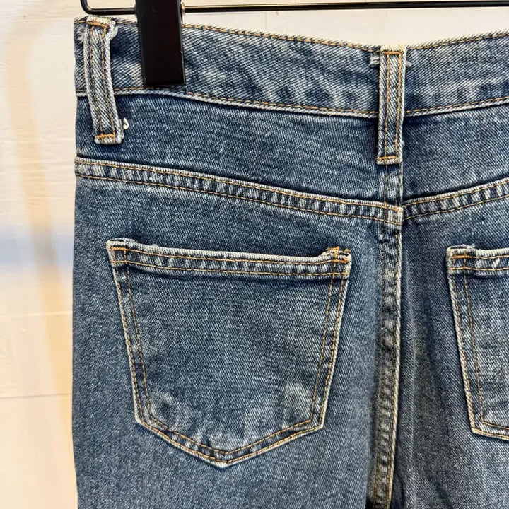 [BUNJANG] Basic Damage Denim Jeans / 9부 데미지 데님