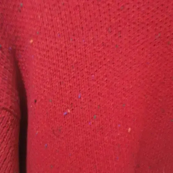 [BUNJANG] Unusually Red Knit Zip-Up Cardigan / unusually 브랜드의 빨간색 니트 집업