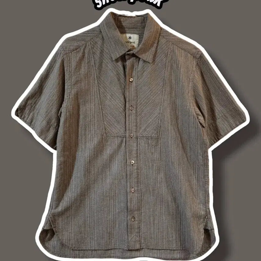 [BUNJANG] Snow Peak Japan Short Sleeve Shirt Brown / S/ 스노우피크 재팬 반팔 셔츠 브라운 /0317