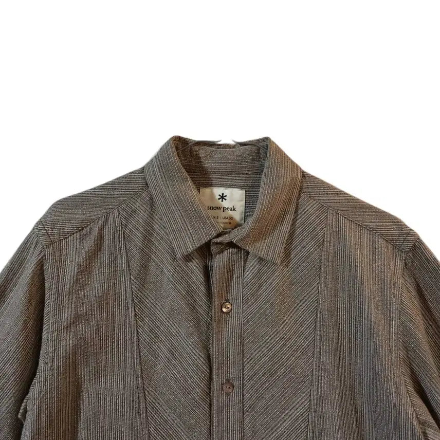[BUNJANG] Snow Peak Japan Short Sleeve Shirt Brown / S/ 스노우피크 재팬 반팔 셔츠 브라운 /0317