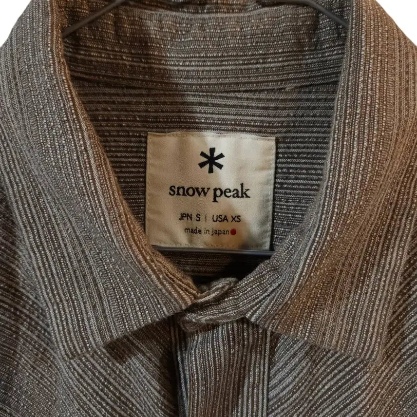 [BUNJANG] Snow Peak Japan Short Sleeve Shirt Brown / S/ 스노우피크 재팬 반팔 셔츠 브라운 /0317