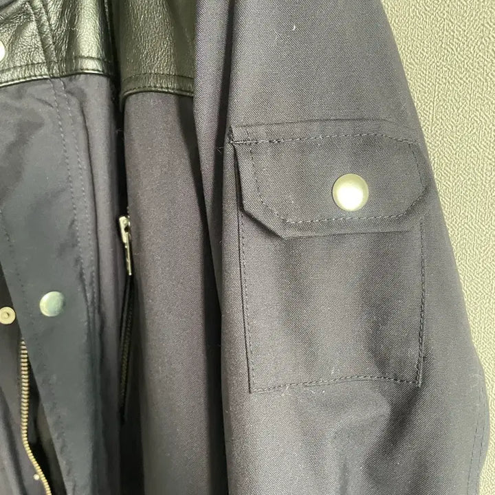 [BUNJANG] Couples Real Leather Patch Field Jacket / 쿠플스 리얼가죽패치 야상