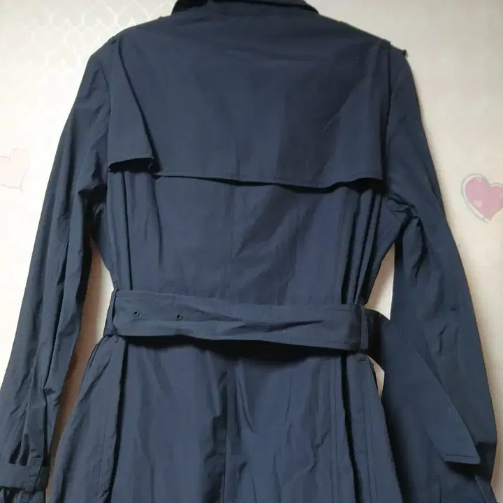 [BUNJANG] Joinus Navy Long Trench Coat / Joinus 네이비 롱 트렌치 코트 여성용