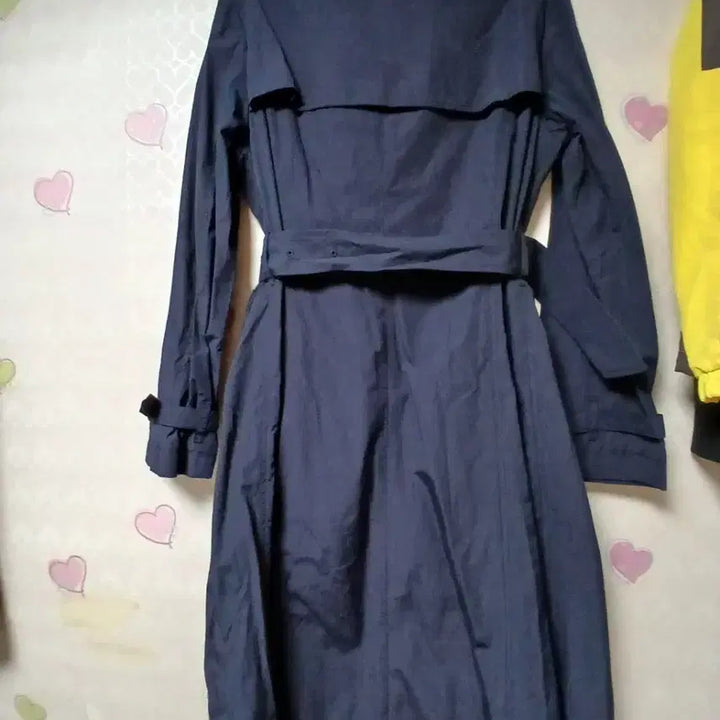 [BUNJANG] Joinus Navy Long Trench Coat / Joinus 네이비 롱 트렌치 코트 여성용
