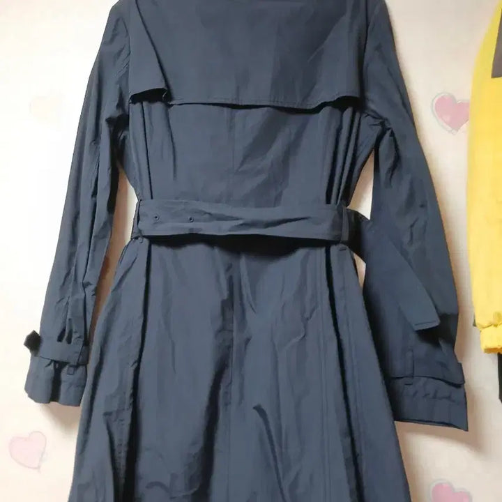 [BUNJANG] Joinus Navy Long Trench Coat / Joinus 네이비 롱 트렌치 코트 여성용