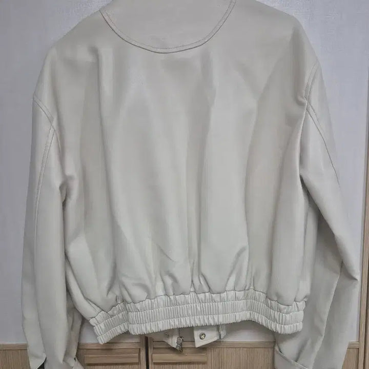 [BUNJANG] Burun &amp; Judy Synthetic Leather Blouson Jacket / 부루앤쥬디 레더자켓