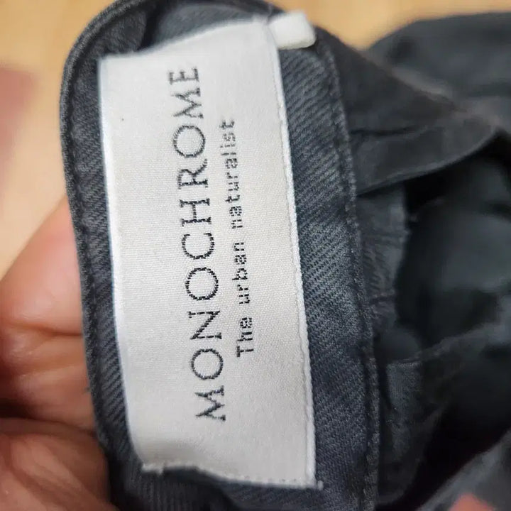 [BUNJANG] Monochrome Wide Fit Black Summer Slacks / 모노크롬 와이드핏 블랙 시원배기팬츠s