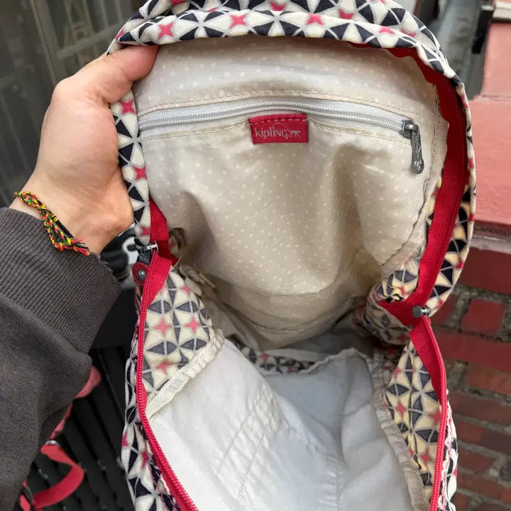 [BUNJANG] Kipling Star Pattern Geo Backpack / 키플링 별 패턴 스타 지오 백팩 가방