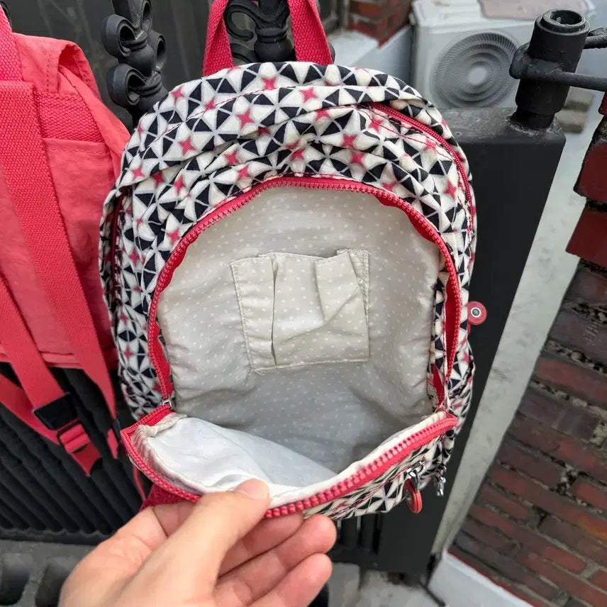 [BUNJANG] Kipling Star Pattern Geo Backpack / 키플링 별 패턴 스타 지오 백팩 가방