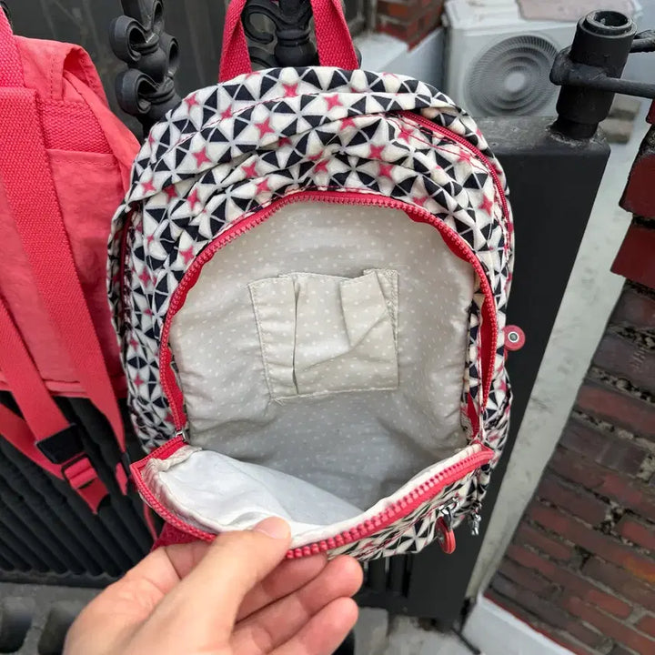 [BUNJANG] Kipling Star Pattern Geo Backpack / 키플링 별 패턴 스타 지오 백팩 가방