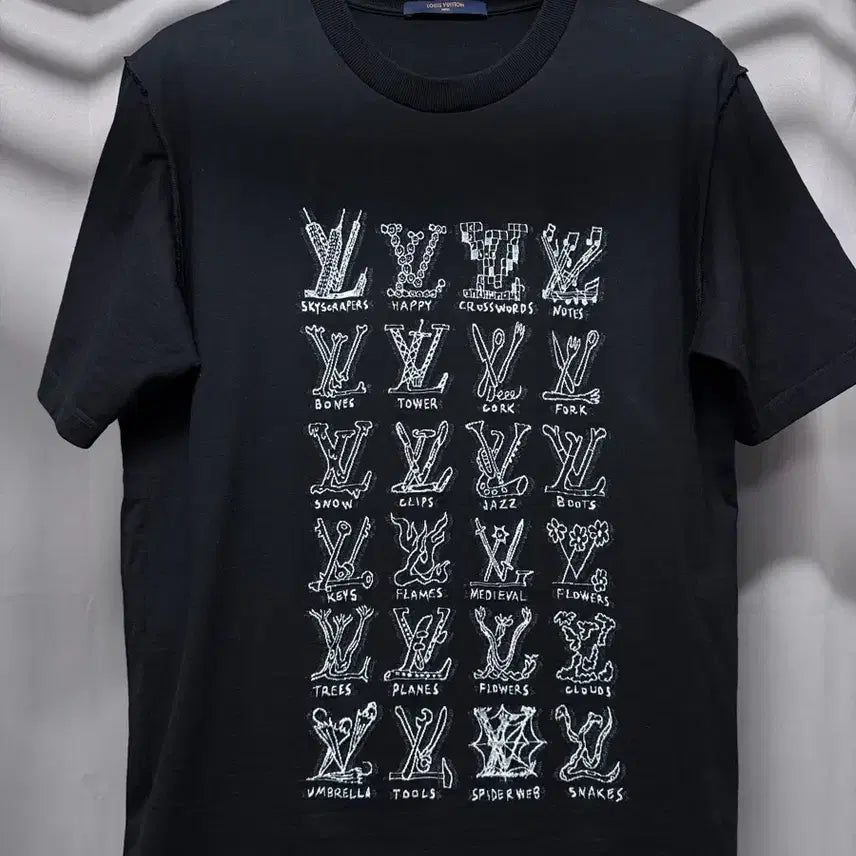 [BUNJANG] Louis Vuitton Cartoon Jacquard Short Sleeve XXL / 루이비통 카툰 자카드 반팔 XXL