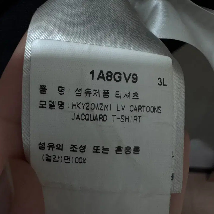 [BUNJANG] Louis Vuitton Cartoon Jacquard Short Sleeve XXL / 루이비통 카툰 자카드 반팔 XXL