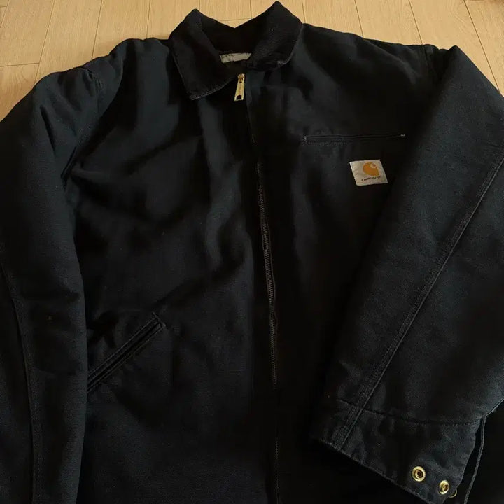[BUNJANG] Carhartt WIP Organic Dearborn Canvas OG Detroit Jacket - Black Aged / 칼하트 WIP 오가닉 디어본 캔버스 OG 디트로이트 자켓 블랙 에이지드