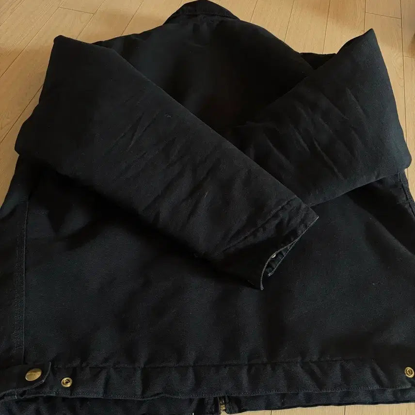 [BUNJANG] Carhartt WIP Organic Dearborn Canvas OG Detroit Jacket - Black Aged / 칼하트 WIP 오가닉 디어본 캔버스 OG 디트로이트 자켓 블랙 에이지드