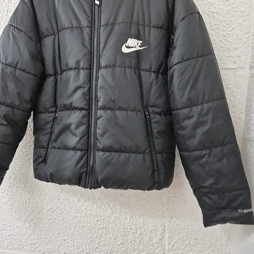 [BUNJANG] Nike Therma-FIT Black Hooded Padded Jumper / 나이키 블랙 THERMA-FIT 후드 패딩 점퍼