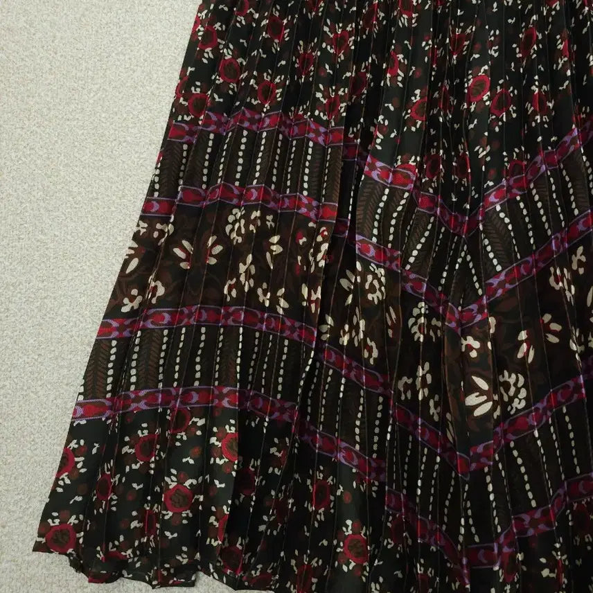 [SOLD OUT] (55)안나수이 여성 플리츠 롱 스커트 밴딩 W2642