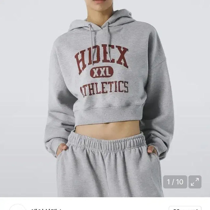 [SOLD OUT] hdex 에이치덱스 우먼스 바시티 크롭 후디 그레이m