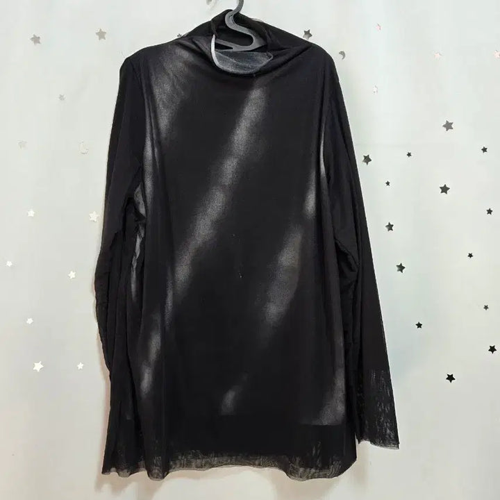 [BUNJANG] Lee Sang Bong Black See-Through Turtleneck Long Sleeve T-Shirt Size 90 / 이상봉 블랙 시스루 폴라 긴팔티 90