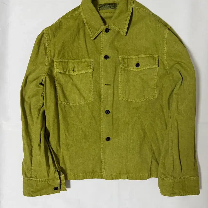[BUNJANG] BirthdaySuit Cotton CPO Shirt Jacket Olive (S) / 벌스데이수트(BirthdaySuit) 셔츠 자켓 S