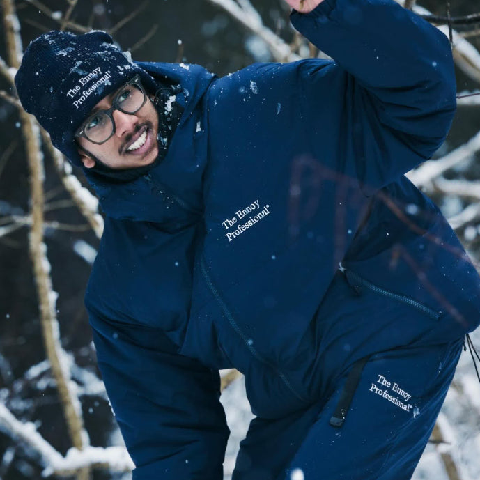[BUNJANG] ENNOY 2026 Padded Hooded Jacket Navy XL / 엔노이 ENNOY 2026 패디드 후드 자켓 네이비 XL