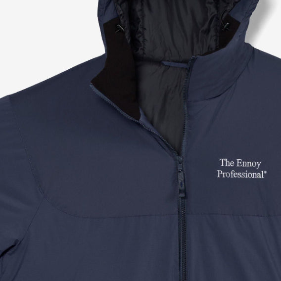 [BUNJANG] ENNOY 2026 Padded Hooded Jacket Navy XL / 엔노이 ENNOY 2026 패디드 후드 자켓 네이비 XL