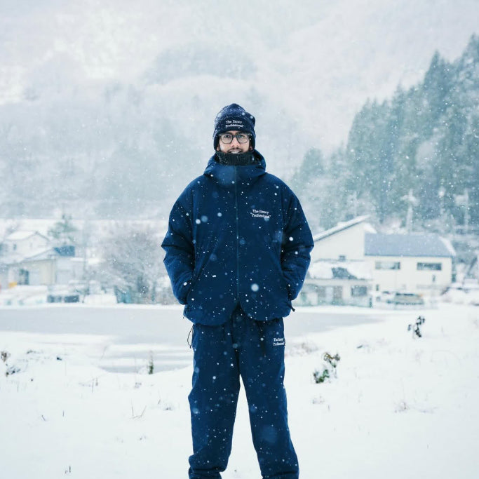 [BUNJANG] ENNOY 2026 Padded Hooded Jacket Navy XL / 엔노이 ENNOY 2026 패디드 후드 자켓 네이비 XL
