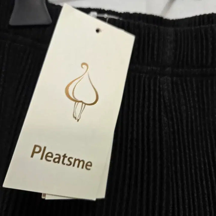 [BUNJANG] Pleats Me Black Ribbed Wide Pants / 플리츠미 검정색 골지 와이드 팬츠 새상품 FREE