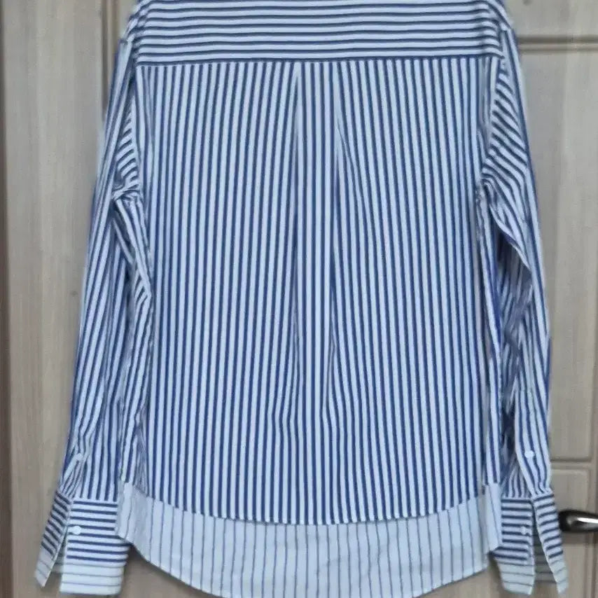 [BUNJANG] Solid Homme Layering Shirt (Men) - Navy Stripe / 솔리드옴므 레이어링 셔츠(남성) 46