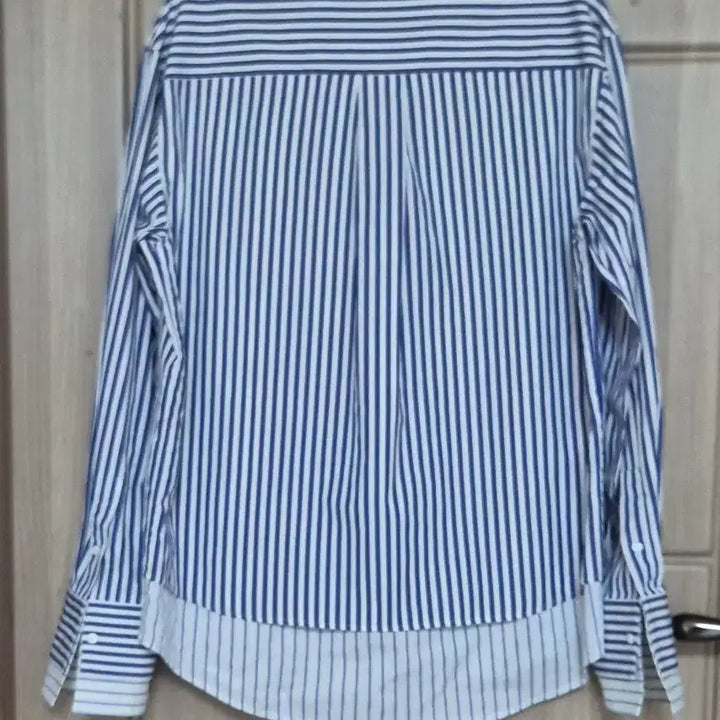 [BUNJANG] Solid Homme Layering Shirt (Men) - Navy Stripe / 솔리드옴므 레이어링 셔츠(남성) 46